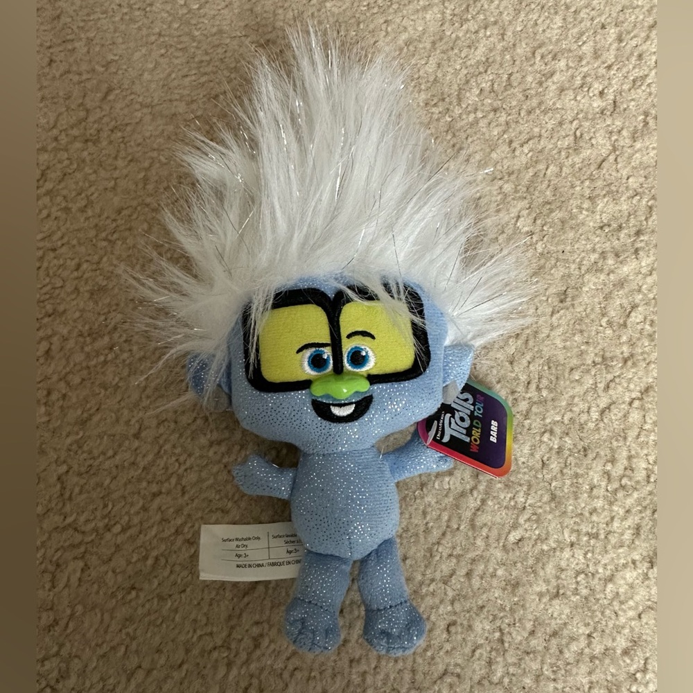 Lot of 3 Dreamworks plush trolls from Trolls World Tour - Picture 7 of 7